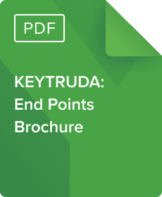 Download a Surgeon End Points Brochure for KEYTRUDA® (pembrolizumab) in NSCLC, TNBC, RCC, and Melanoma