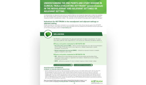 Download a Surgeon End Points Brochure for KEYTRUDA® (pembrolizumab)