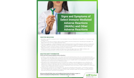 Download Information on Adverse Reactions With KEYTRUDA® (pembrolizumab)