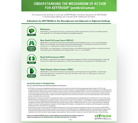Download a Guide to Mechanism Of Action for KEYTRUDA® (pembrolizumab)