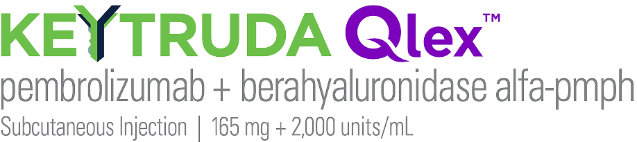 KEYTRUDA QLEX™ (pembrolizumab and berahyaluronidase alfa-pmph) 165 mg + 2,000 units/mL Logo